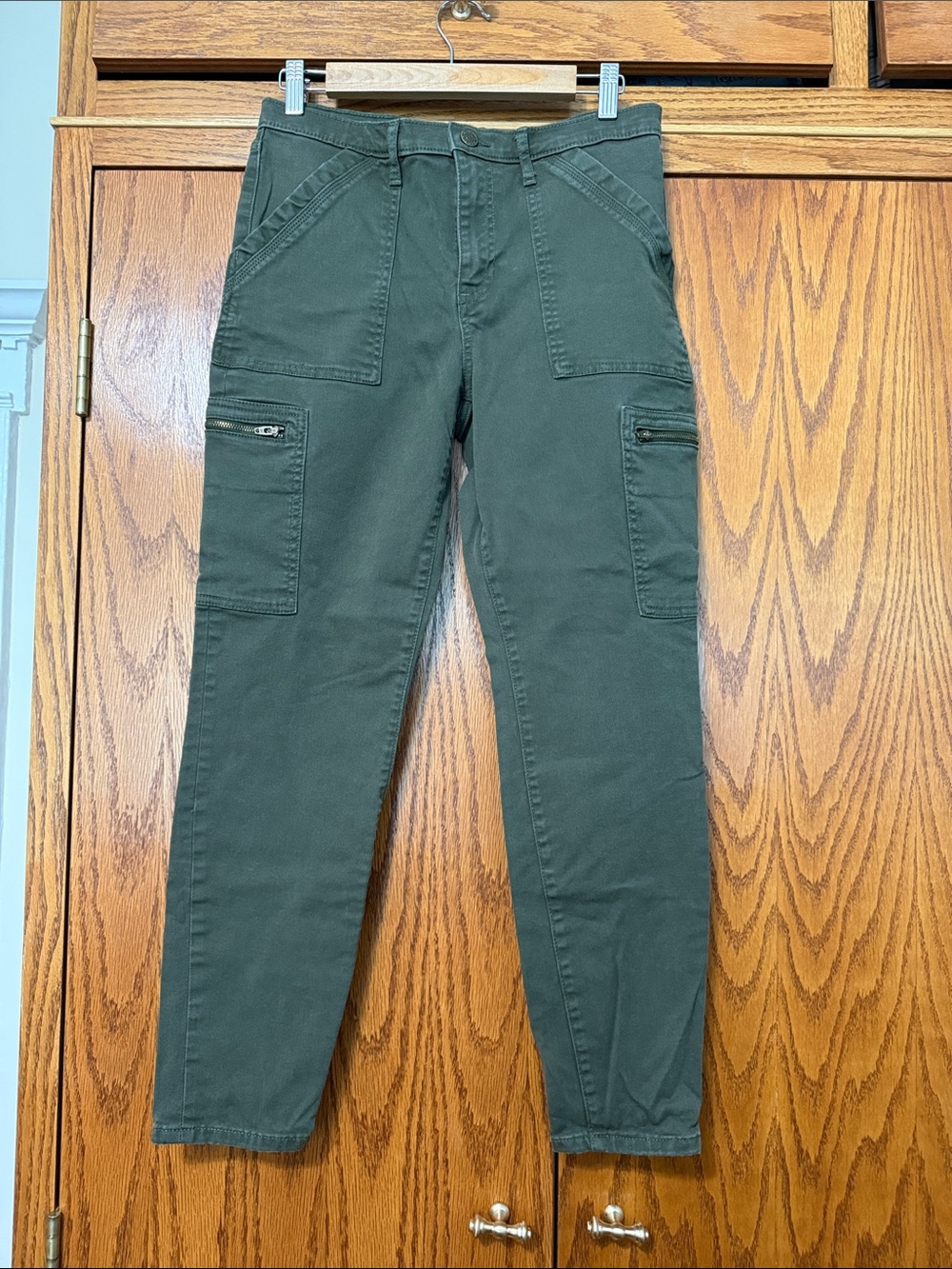 Banana Republic Olive Green Skinny Utility Pants